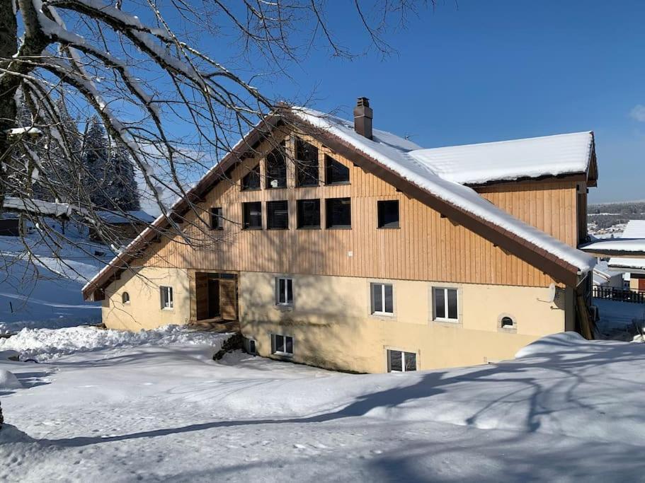 Ancienne Ferme Comtoise 4 Etoiles, 11 Personnes Lac St-Point/Mont D'Or Montperreux エクステリア 写真